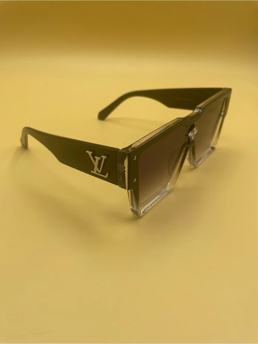 Louis Vuitton Men's Black-to-Clear Shield Sunglasses
